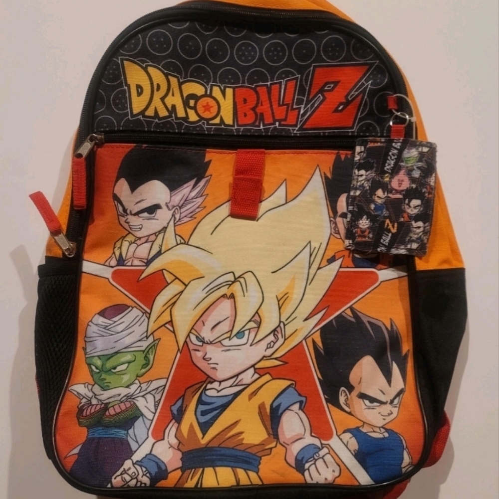 Dragon Ball Z Kids Backpack - Orange and Black